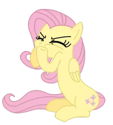 Size: 717x791 | Tagged: safe, artist:lsalusky, derpibooru import, fluttershy, pegasus, pony, beatboxing, eyes closed, female, image, png, simple background, sitting, solo, transparent background