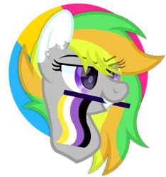 Size: 3000x3200 | Tagged: safe, artist:ponkus, derpibooru import, oc, oc:odd inks, unofficial characters only, pegasus, pony, female, high res, image, mare, pegasus oc, png, pride flag, pride month, solo, wings