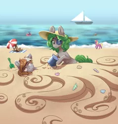 Size: 1508x1576 | Tagged: safe, artist:28gooddays, derpibooru import, oc, unofficial characters only, earth pony, pony, beach, image, png, ship