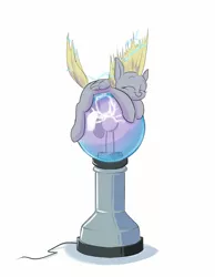 Size: 1280x1646 | Tagged: safe, artist:rocket-lawnchair, derpibooru import, derpy hooves, electricity, female, image, jpeg, newbie artist training grounds, plasma ball