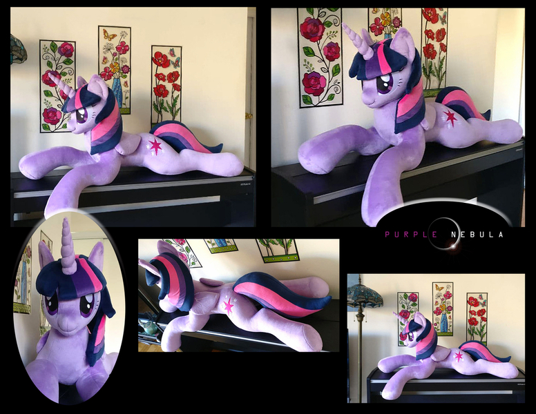 Size: 1280x990 | Tagged: safe, artist:purplenebulastudios, derpibooru import, twilight sparkle, twilight sparkle (alicorn), alicorn, pony, image, irl, jpeg, life size, photo, plushie, solo