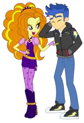 Size: 1417x2062 | Tagged: safe, artist:alandssparkle, artist:lyricgemva, derpibooru import, edit, adagio dazzle, flash sentry, equestria girls, female, flashagio, image, male, png, shipping, simple background, straight, transparent background