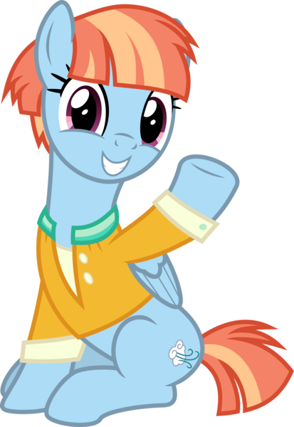 Size: 3433x4986 | Tagged: safe, artist:chainchomp2, derpibooru import, windy whistles, pegasus, pony, absurd resolution, cute, female, image, mare, png, simple background, sitting, smiling, solo, transparent background, vector, waving, windybetes