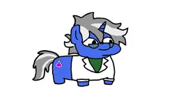 Size: 1280x720 | Tagged: safe, derpibooru import, oc, oc:weird science, unicorn, clothes, glasses, image, lab coat, png, squatpony