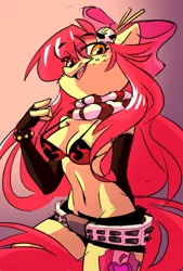 Size: 1295x1920 | Tagged: suggestive, artist:dodsie, derpibooru import, apple bloom, anthro, clothes, cosplay, costume, crossover, image, jpeg, older, tengen toppa gurren lagann, yoko littner