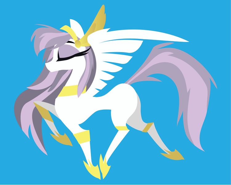 Size: 3000x2400 | Tagged: safe, artist:samoht-lion, derpibooru import, oc, oc:athena (shawn keller), pegasus, eyes closed, guardians of pondonia, image, minimalist, modern art, pegasus oc, png, wings