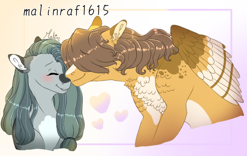 Size: 1018x646 | Tagged: safe, artist:malinraf1615, derpibooru import, hoops, marble pie, pony, blushing, eyes closed, female, image, male, nuzzling, png, shipping, straight
