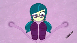 Size: 1920x1080 | Tagged: suggestive, artist:cesar3o0, derpibooru import, juniper montage, equestria girls, animated, barefoot, blinking, blushing, bondage, clothes, cute, encasement, eyes closed, feather, feet, female, fetish, foot fetish, glasses, image, junibetes, laughing, open mouth, shoes, shoes off, shoes removed, socks, soles, solo, solo female, tentacles, tickle fetish, tickle torture, tickling, toe tied, toes, webm, wide eyes