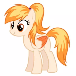 Size: 2667x2667 | Tagged: safe, artist:willow krick, derpibooru import, oc, oc:mapleaf autumn, unofficial characters only, pegasus, pony, female, high res, image, in design, mare, owner:willow krick, pegasus oc, png, simple background, smiling, solo, white background, wings