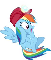 Size: 3000x3520 | Tagged: safe, artist:cloudyglow, derpibooru import, rainbow dash, pegasus, pony, the end in friend, female, helmet, image, open mouth, png, simple background, solo, transparent background, vector