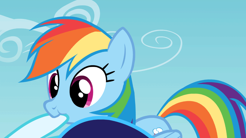 Size: 1280x720 | Tagged: safe, artist:ursamanner, derpibooru import, rainbow dash, soarin', pegasus, pony, animated, assisted preening, blinking, cloud, cute, dashabetes, duo, female, gif, grooming, image, looking at each other, male, mare, munching, nom, preening, shipping, show accurate, silly, silly pony, sky, smiling, soarinbetes, soarindash, stallion, straight, wings