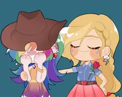 Size: 500x398 | Tagged: source needed, safe, artist:feifeiyouji, derpibooru import, applejack, rainbow dash, human, appledash, female, humanized, image, jpeg, lesbian, shipping