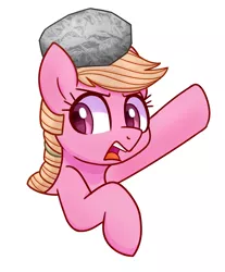 Size: 2642x3198 | Tagged: artist needed, safe, derpibooru import, edit, oc, oc:flat earth, earth pony, hat, image, png, pointing, solo, tinfoil, tinfoil hat