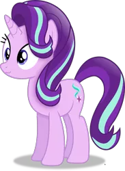 Size: 3575x4887 | Tagged: safe, artist:anime-equestria, derpibooru import, starlight glimmer, pony, unicorn, :3, absurd resolution, cute, female, glimmerbetes, horn, image, mare, png, simple background, smiling, solo, transparent background, vector