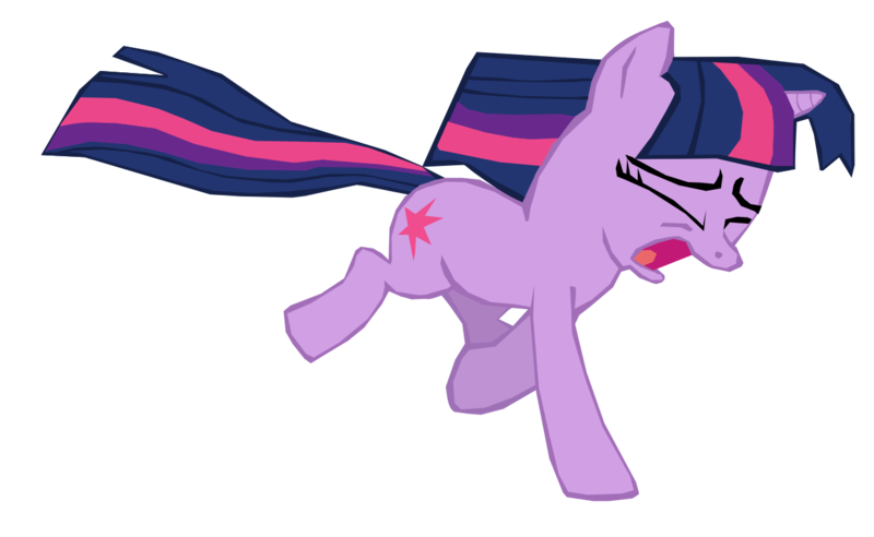 Size: 1280x787 | Tagged: safe, artist:benpictures1, derpibooru import, twilight sparkle, pony, unicorn, season 3, spike at your service, eyes closed, female, image, inkscape, mare, open mouth, png, running, simple background, solo, transparent background, unicorn twilight, vector