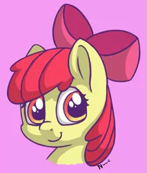 Size: 1105x1297 | Tagged: safe, artist:nwwe, derpibooru import, apple bloom, earth pony, pony, adorabloom, cute, female, filly, image, looking at you, png, smiling, smiling at you, solo