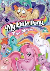 Size: 332x475 | Tagged: safe, derpibooru import, hydia, spike (g1), bushwoolie, dragon, human, pony, my little pony: the movie (g1), dvd cover, g1, g2, image, jpeg, smooze (g1), united kingdom