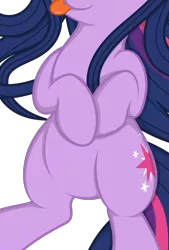 Size: 2207x3263 | Tagged: safe, artist:mamandil, artist:theparagon, derpibooru import, edit, vector edit, twilight sparkle, pony, unicorn, alternate hairstyle, belly, cropped, female, high res, image, mare, pictures of bellies, png, simple background, smiling, solo, tongue out, transparent background, unicorn twilight, vector