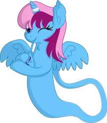 Size: 6109x7026 | Tagged: safe, artist:cyanlightning, derpibooru import, oc, oc:parcly taxel, alicorn, genie, pony, .svg available, absurd resolution, female, holding, image, mare, png, simple background, solo, transparent background, vector, wings