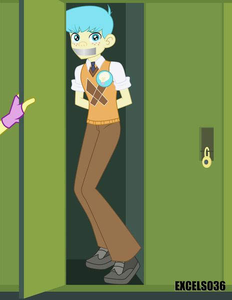 Size: 1280x1656 | Tagged: safe, artist:excelso36, derpibooru import, adagio dazzle, bright idea, human, equestria girls, bully, bullying, canterlot high, crying, duct tape, image, jpeg, lockers, tape
