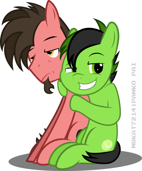 Size: 2733x3284 | Tagged: safe, artist:mrkat7214, derpibooru import, oc, oc:ace play, unnamed oc, unofficial characters only, earth pony, pony, brothers, duo, duo male, earth pony oc, facial hair, frown, goatee, grin, high res, image, male, png, siblings, simple background, sitting, smiling, stallion, tired, transparent background, unamused, vector