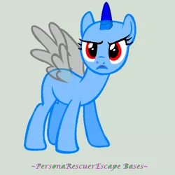 Size: 600x600 | Tagged: safe, artist:personarescuerescape, derpibooru import, oc, unofficial characters only, alicorn, pony, alicorn oc, bald, base, eyelashes, female, horn, image, mare, png, simple background, solo, unamused, wings