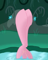 Size: 1588x2000 | Tagged: safe, artist:cycrus, derpibooru import, pinkie pie, earth pony, pony, female, fetish, hoof fetish, image, legs, legs in air, mare, mirror pool, pictures of legs, png, solo, water