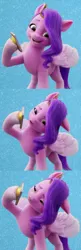 Size: 400x1237 | Tagged: safe, derpibooru import, screencap, pipp petals, pegasus, my little pony: a new generation, spoiler:g5, collage, g5, image, jpeg, phone, that pony sure does love phones