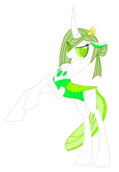 Size: 1600x2305 | Tagged: safe, artist:agdapl, derpibooru import, edit, idw, queen chrysalis, changedling, changeling, changeling queen, fiendship is magic, curved horn, female, horn, idw showified, image, png, purified chrysalis, rearing, simple background, solo, transparent background