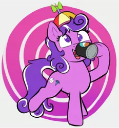 Size: 2570x2770 | Tagged: safe, artist:heretichesh, derpibooru import, screwball, earth pony, pony, bepis, drink, drinking, female, hat, image, jpeg, mare, pepsi, propeller hat, soda, soda can, solo