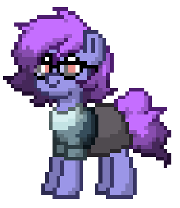 Size: 353x407 | Tagged: safe, artist:kensapony, derpibooru import, oc, oc:kensapony, unofficial characters only, earth pony, pony, pony town, clothes, earth pony oc, female, glasses, gradient clothes, gradient mane, gradient tail, image, mare, png, shirt, simple background, skirt, transparent background