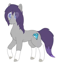 Size: 3576x3881 | Tagged: safe, alternate version, artist:autumnsfurart, derpibooru import, oc, oc:glitter stone, unofficial characters only, earth pony, pony, chest fluff, colored, earth pony oc, eye clipping through hair, female, image, mare, png, raised hoof, simple background, solo, transparent background