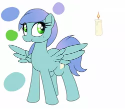 Size: 1500x1300 | Tagged: safe, artist:datte-before-dawn, oc, unofficial characters only, pegasus, pony, candle, eye clipping through hair, female, green eyes, image, jpeg, mare, mole, pegasus oc, reference sheet, simple background, solo, spread wings, white background, wings