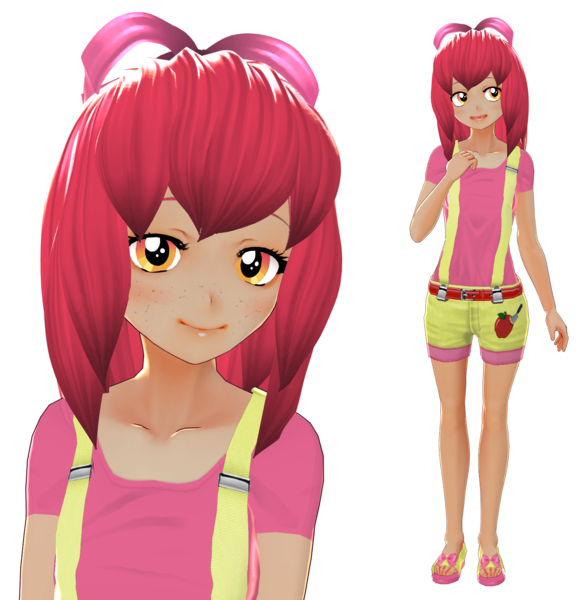 Size: 1566x1600 | Tagged: safe, artist:reitanna-seishin, derpibooru import, apple bloom, human, humanized, image, png, solo