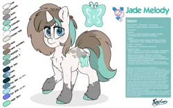 Size: 8000x5000 | Tagged: safe, artist:fluffyxai, derpibooru import, oc, oc:jade melody, unofficial characters only, pony, unicorn, female, filly, image, mare, png, reference sheet, text, transgender