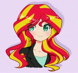 Size: 4096x3836 | Tagged: safe, artist:kittyrosie, derpibooru import, sunset shimmer, human, equestria girls, blushing, cute, human coloration, image, jpeg, pink background, shimmerbetes, simple background