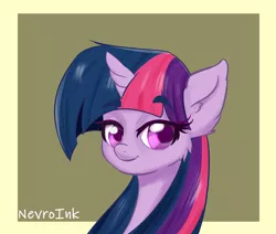 Size: 1280x1084 | Tagged: safe, artist:inkypuso, derpibooru import, part of a set, twilight sparkle, pony, bust, cheek fluff, colored pupils, eyebrows, eyebrows visible through hair, female, image, mare, png, solo