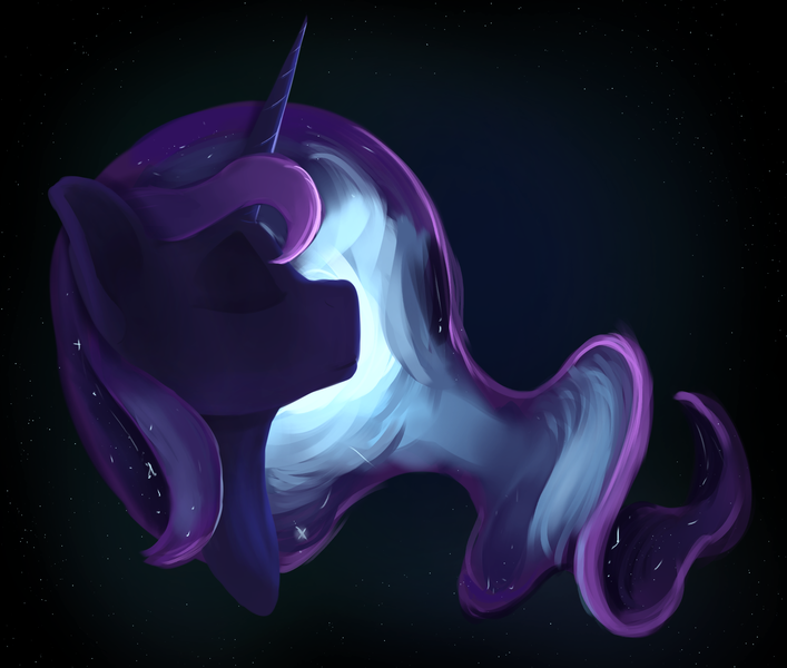 Size: 2247x1906 | Tagged: safe, artist:tenebrisnoctus, derpibooru import, princess luna, alicorn, pony, bust, eyes closed, female, image, mare, png, solo