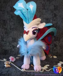 Size: 2304x2752 | Tagged: safe, artist:1stastrastudio, derpibooru import, queen novo, butterfly, classical hippogriff, hippogriff, insect, my little pony: the movie, image, irl, jewelry, jpeg, necklace, pearl necklace, photo, plushie, seashell, solo