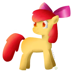 Size: 888x863 | Tagged: safe, artist:tierraverde, derpibooru import, apple bloom, pony, female, filly, image, png, simple background, solo, transparent background