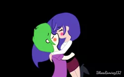 Size: 1000x628 | Tagged: safe, artist:ulisesramirez132, derpibooru import, spike, human, dc superhero girls, hug, humanized, human spike, image, jpeg, kissing, love, shipping, zatanna, zatannaxspike, zataspike, zee zatara