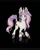 Size: 1640x2048 | Tagged: safe, artist:_psiionix_, derpibooru import, sweetie belle, unicorn, black background, colored hooves, commission, female, image, jpeg, looking to side, messy mane, older, older sweetie belle, scar, simple background, solo, straight hair