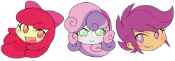Size: 1883x666 | Tagged: safe, artist:batipin, derpibooru import, apple bloom, scootaloo, sweetie belle, equestria girls, cute, cute porn, image, png, simple background, transparent background