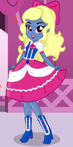 Size: 540x1080 | Tagged: safe, artist:grapefruit-face, derpibooru import, rarity, oc, oc:azure/sapphire, equestria girls, clothes, crossdressing, dress, dress-up, femboy, image, male, png, show accurate, solo