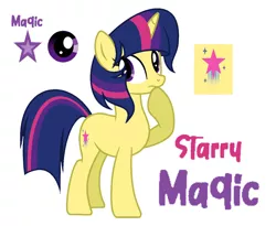 Size: 1280x1049 | Tagged: safe, artist:gadelix, derpibooru import, oc, oc:starry magic, unofficial characters only, pony, unicorn, base used, female, image, jpeg, mare, offspring, parent:comet tail, parent:twilight sparkle, parents:cometlight, reference sheet, simple background, solo, white background
