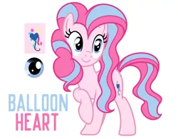 Size: 1084x846 | Tagged: safe, artist:gadelix, derpibooru import, oc, oc:balloon heart, unofficial characters only, earth pony, pony, base used, female, image, mare, offspring, parent:party favor, parent:pinkie pie, parents:partypie, png, reference sheet, simple background, solo, white background