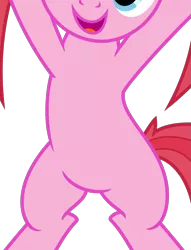 Size: 1255x1639 | Tagged: safe, artist:cheezedoodle96, artist:luckreza8, derpibooru import, edit, vector edit, pacific glow, earth pony, pony, the saddle row review, belly, bipedal, cropped, image, open mouth, pictures of bellies, png, simple background, smiling, solo, transparent background, vector