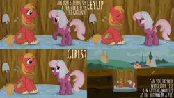 Size: 1280x720 | Tagged: safe, derpibooru import, edit, edited screencap, editor:quoterific, screencap, apple bloom, big macintosh, cheerilee, scootaloo, sweetie belle, earth pony, pegasus, pony, unicorn, hearts and hooves day (episode), season 2, apple bloom's bow, bow, cutie mark crusaders, eyes closed, female, filly, hair bow, image, jpeg, male, mare, stallion
