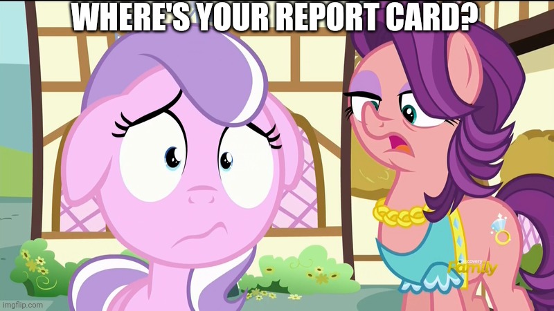 Size: 800x450 | Tagged: safe, derpibooru import, screencap, diamond tiara, spoiled rich, pony, clothes, discovery family logo, eyeshadow, female, filly, image, imgflip, jpeg, makeup, mare, meme, text, this will end in tears