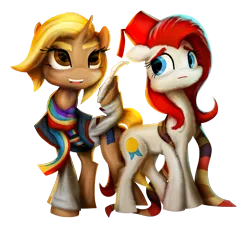Size: 3210x2927 | Tagged: safe, artist:nicolaykoriagin, derpibooru import, doctor whooves, time turner, oc, oc:gallop crush, pegasus, pony, unicorn, doctor who, image, png, sonic screwdriver